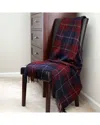 Lavish Home Soft Acrylic Throw Blanket In Red