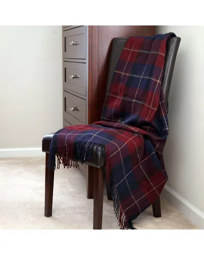 Lavish Home Soft Acrylic Throw Blanket In Red