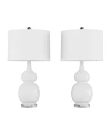 Lavish Home Table Lamps - Set Of 2 In White