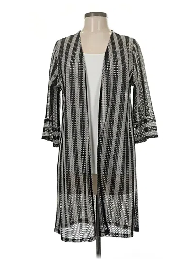 Pre-owned Lavish Kimono In Gray