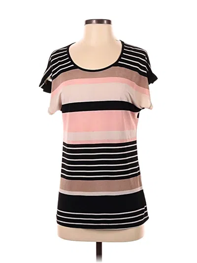 Pre-owned Lavish Short Sleeve Top Pink Scoop Neck Tops