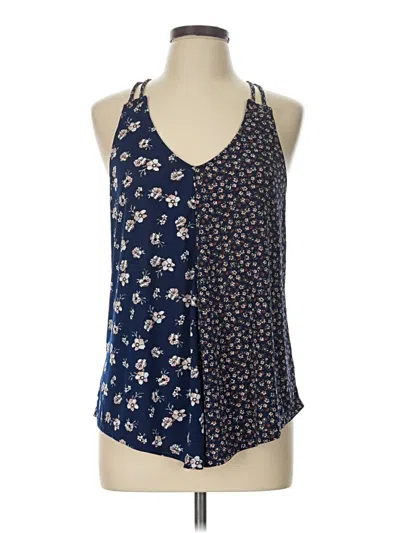 Pre-owned Lavish Sleeveless Blouse In Blue