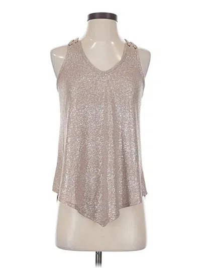 Pre-owned Lavish Sleeveless Blouse In Silver