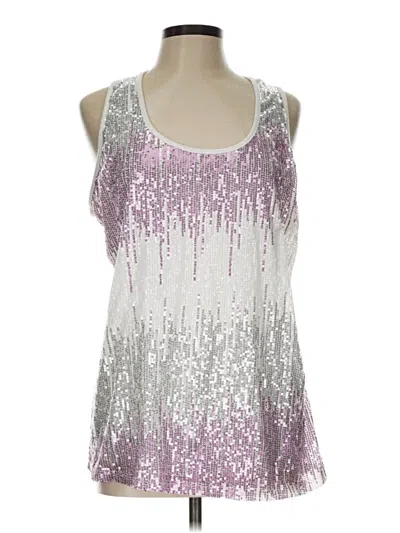 Pre-owned Lavish Sleeveless Blouse In Silver
