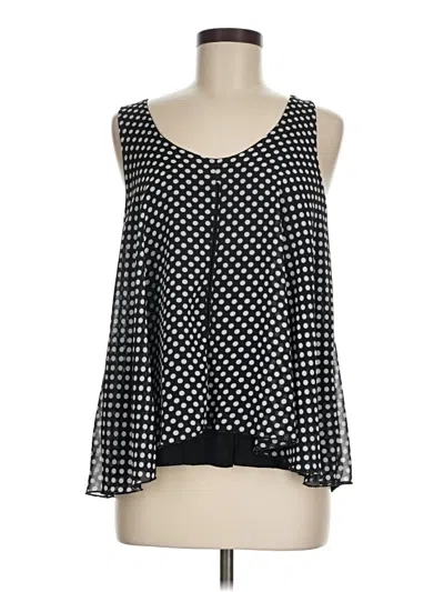 Pre-owned Lavish Tank Top Black Cold Shoulder Neckline Tops