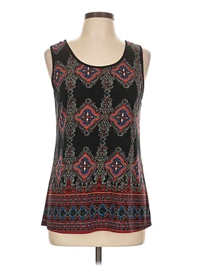 Pre-owned Lavish Tank Top Black Halter Neckline Tops
