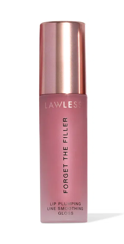 Lawless Forget The Filler Lip Plumper Line Gloss Pop The Rosé In White