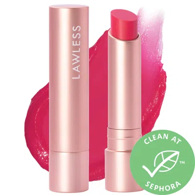 Lawless Forget The Filler Lip-plumping Line-smoothing Tinted Lip Balm Juicy Watermelon 0.1 oz / 2.9 ml In White