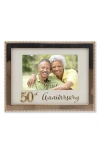 LAWRENCE FRAMES LAWRENCE FRAMES BEADED 50TH ANNIVERSARY 4X6 FRAME