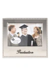Lawrence Frames Beaded Graduation 4x6 Frame In Silver