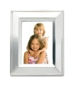 Lawrence Frames Brushed Silver Plated Metal Picture Frame In Silver