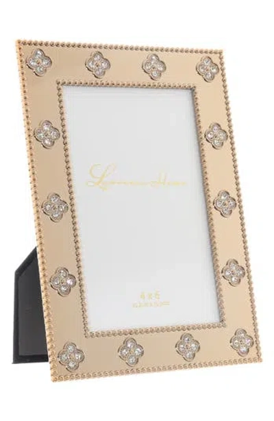 Lawrence Frames Crystal Clover Picture Frame In Gold