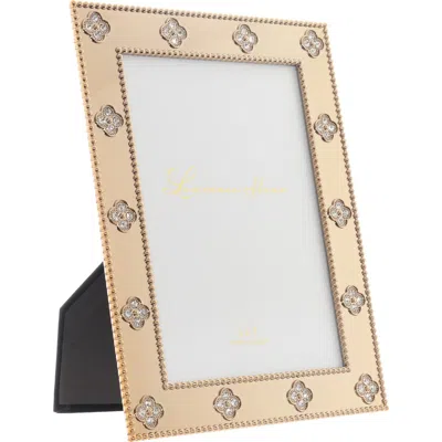 Lawrence Frames Crystal Clover Picture Frame In Gold