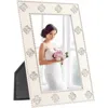 Lawrence Frames Crystal Clover Picture Frame In Silver