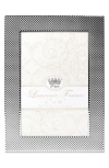 Lawrence Frames Fawn Pin Dot Pattern Silver Metal Picture Frame In Gray