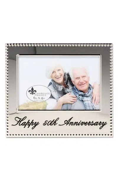 Lawrence Frames Happy 50th Anniversary 4x6 Frame In Gray
