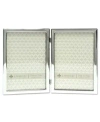 Lawrence Frames Hinged Double Silver Standard Metal Picture Frame In Silver