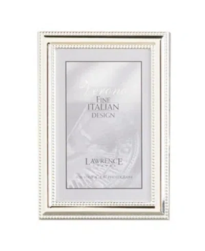 Lawrence Frames Metal Picture Frame Silver-plate With Delicate Beading