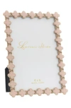 Lawrence Frames Pink Enamel Clover Picture Frame In White