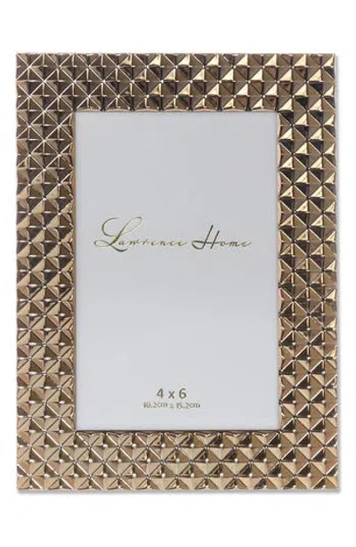Lawrence Frames Polished Gold Pyramid Picture Frame