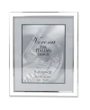 Lawrence Frames Silver Plated Metal With White Enamel Picture Frame In White