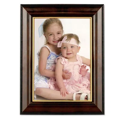 Lawrence Frames Traditional Wood Picture Frame In Dark Walnut Brown