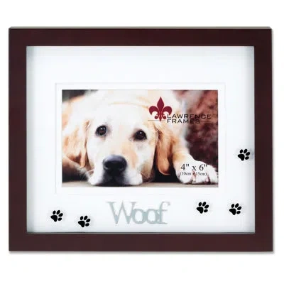 Lawrence Frames Woof Picture Frame In Dark Walnut Brown