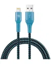 Lax Gadgets Apple Mfi Certified 10ft Aqua Lightning To Usb Cable In Aqua