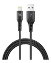 Lax Gadgets Apple Mfi Certified 10ft Black Lightning To Usb Cable In Black