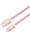 Lax Gadgets Apple Mfi Certified 10ft Glitter Rose Lightning Cable In Rose