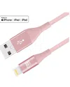 Lax Gadgets Apple Mfi Certified 4ft Rose Slim Lightning Cables In Rose