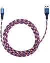 Lax Gadgets Apple Mfi Certified Usb To Lightning Cable (6 Feet) In Red