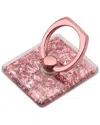 Lax Gadgets Glitter Rose Ring Holder Kick-stand In Rose