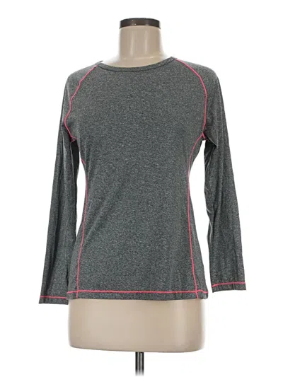 Pre-owned Layer 8 3/4 Sleeve T-shirt In Gray