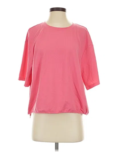 Pre-owned Layer 8 3/4 Sleeve T-shirt In Pink