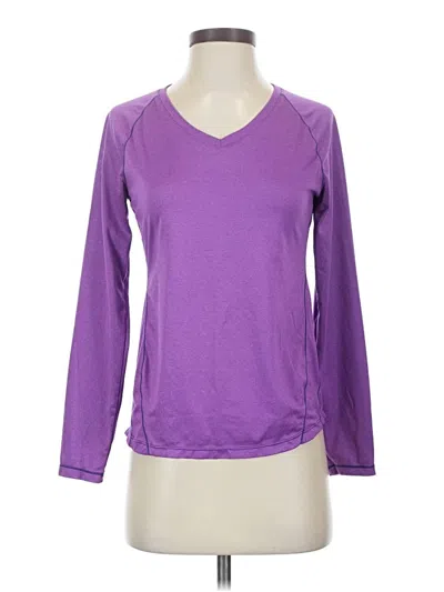 Pre-owned Layer 8 3/4 Sleeve T-shirt In Purple