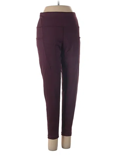 Pre-owned Layer 8 Active Pants In Burgundy