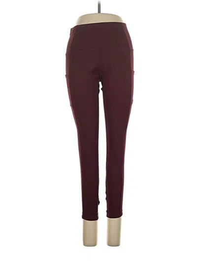 Pre-owned Layer 8 Active Pants In Burgundy