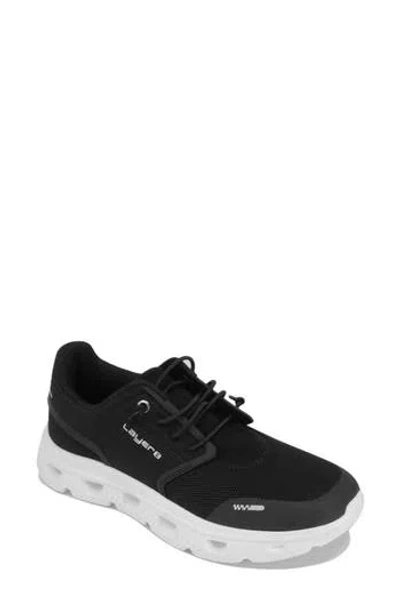Layer 8 Aero Flex Sneaker In Black