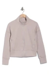 Layer 8 Archaeo Performance Scuba Knit Top In Neutral