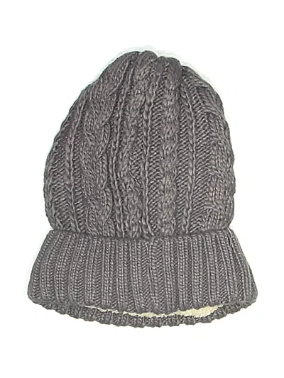 Pre-owned Layer 8 Beanie Hat In Gray