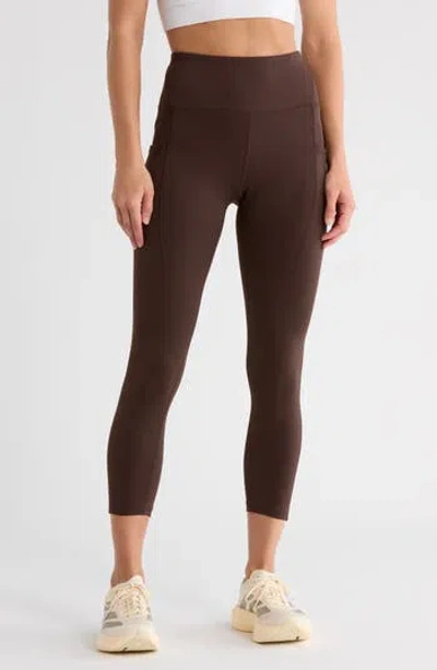 Layer 8 Bliss 7/8 Leggings In Brown