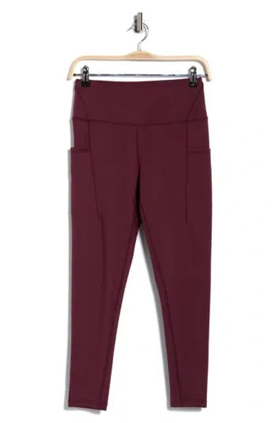 Layer 8 Bliss 7/8 Leggings In Burgundy