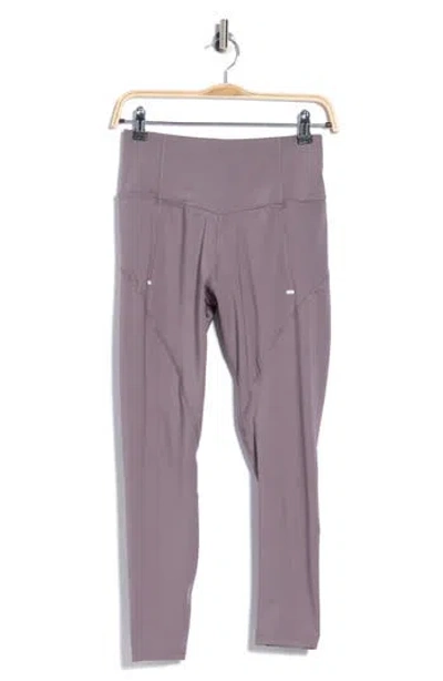 Layer 8 Core 2-pocket 7/8 Leggings In Purple