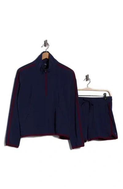 Layer 8 Dayton Sweatshirt & Shorts Set In Blue