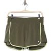 Layer 8 Fast Track 2-in-1 Running Shorts In Tea Leaf/shadow Lime