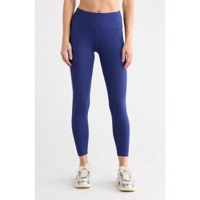 Layer 8 Grace Perforated 7/8 Leggings In Beacon Blue