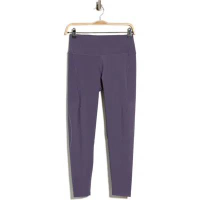 Layer 8 Grace Perforated 7/8 Leggings In Purple