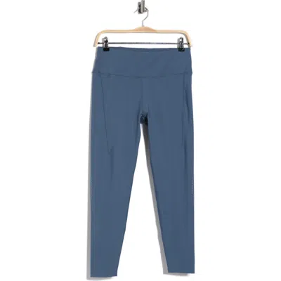 Layer 8 Grace Perforated 7/8 Leggings In Blue