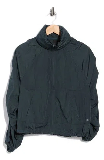 Layer 8 Leigh Packable Hood Jacket In Blue